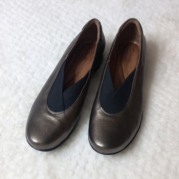 clarks metallic shoes